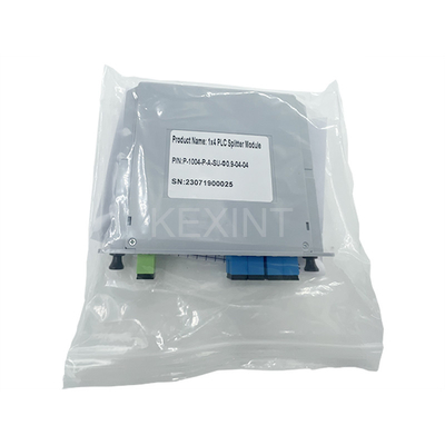 KEXINT FTTH LGX কার্ড টাইপ PLC অপটিক্যাল স্প্লিটার 1x4 SC UPC G657A1 ফাইবার অপটিক PLC স্প্লিটার